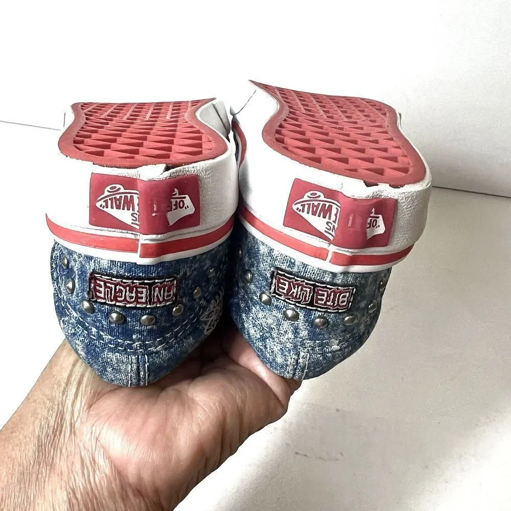 Vans X Cobra Kai Old Skool Sneaker Shoes Blue Low Tops Eagle Fang Karate Kids 12